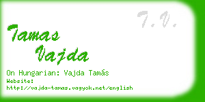 tamas vajda business card